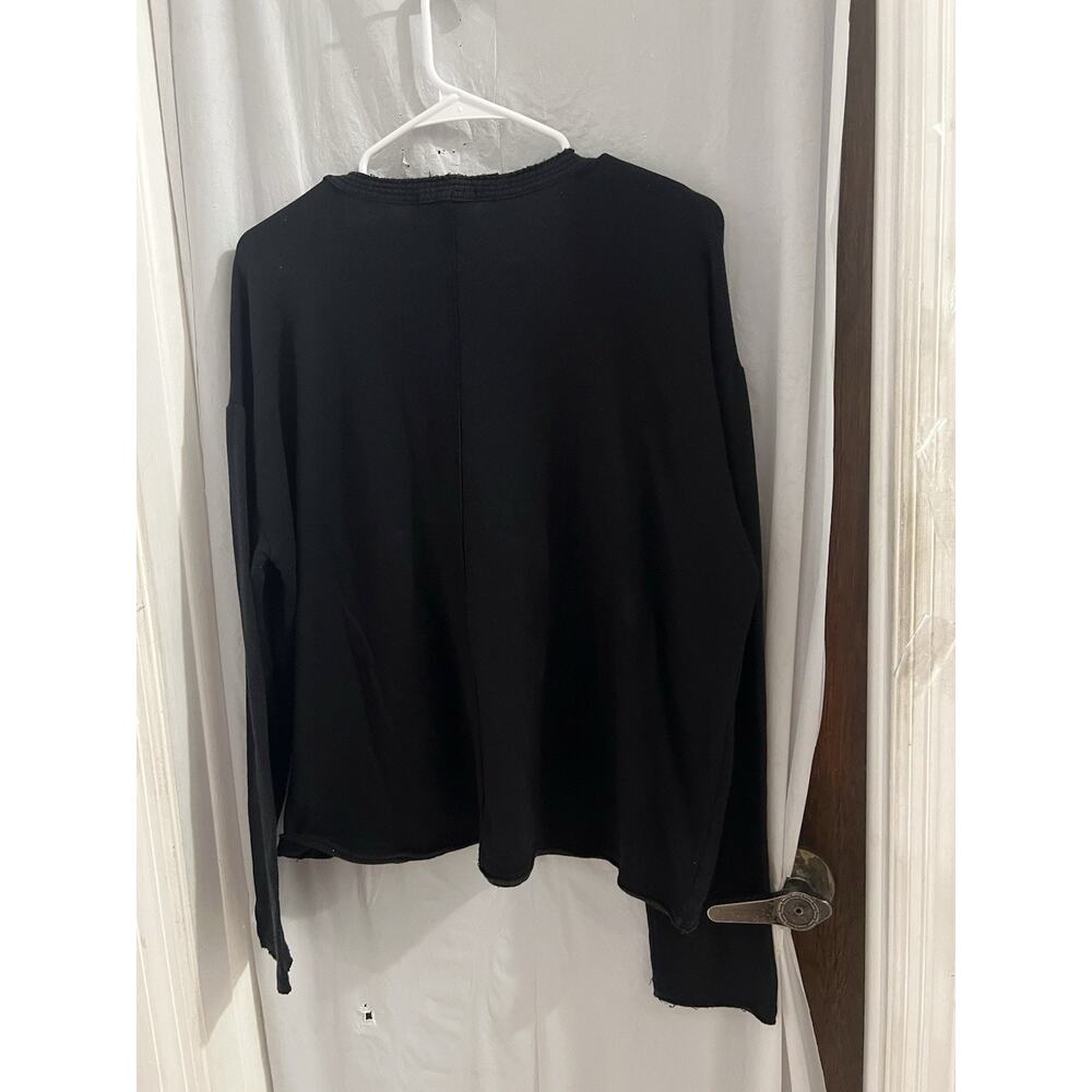 Rag & Bone Womens Long Sleeve Pullover V Neck Sweater Black Size Large - Picture 6 of 6